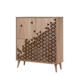 Hanah Home Multilux-124 Armario Multiusos Roble Sonoma